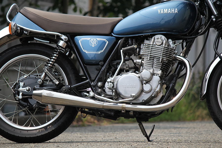 SR400 キャプトンマフラー　jmca マフラー　エキパイ